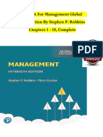 Test Bank For Management Global 15th Edition by Stephen P. Robbins Chapters 1 - 18, Complete