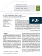 Investigation of Battery End-Of-Life Conditions For Plug-In Hybrid Electric Vehicles