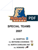 Morgan State Special Teams