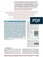 An Assessment of The Applications of Artificial Intelligence AI in Remote Sensing and Geographical Information System GIS