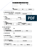 Physical Fitness Test Score Card