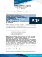 Guia de Actividades y Rúbrica de Evaluación - Unidad 1 - Tarea 2 - Materia y Reactividad