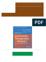 Coronavirus Therapeutics Volume I Basic Science and Therapy Development 1st Edition Alexzander A. A. Asea All Chapter Instant Download