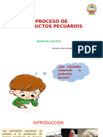 Sesión N°01 Introducción Al Procesos de Producctos Pecuarios