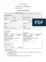 Acc Opening Form