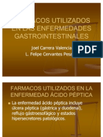 Farmacos Utilizados en Las Enfermedades Gastrointestinales