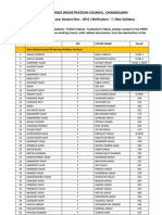 Result of GNM 2nd Year Session Nov - 2010 - Notification - 1 - New Syllabus