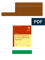 Instant Ebooks Textbook A Short Introduction To Partial Differential Equations 1st Edition Arian Novruzi Download All Chapters