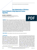 Coverage and Routing Optimization of Wireless Sensor Networks Using Improved Cuckoo Algorithm