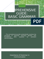 Comprehensive Guide - Basic Grammar