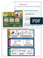 Lunes 19 de Agosto PERSONAL SOCIAL Ficha Propongo Acciones para Reducir Los Riesgos Ante Los Fenómenos Naturales de Mi Comunidad.