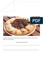 TARTA SIN GLUTEN de Ciruelas Tipo Galette (SIN LACTOSA) - GLUTENDENCE