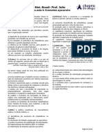 Lista Aula 4 - Economia Açucareira PDF