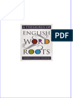 Immediate Download Thesaurus of English Word Roots A Danner Horace Gerald Ebooks 2024