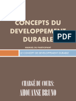 Module 1 Concepts de Développement Durable