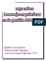 Ensayo Sobre Las Mejores Prácticas en La Gestión Del Tiempo