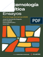 Epistemología y Política. Ensayos. Premio Hugo Zemelman 2023 - José G. Gandarilla Salgado