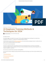 10 Employee Training Methods & Techniques 