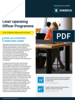 INSEAD Chief Operating Officer Programme Brochure