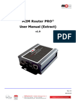 M2M Router PRO User Manual Extract V1 9