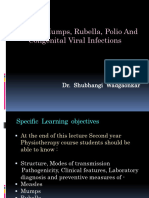 Measules, Mumps, Rubella, Polio and Congenital Viral Infections