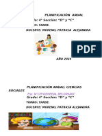 Planificacion Anual 2024 Matematica Ciencias Sociales Construccion Ciudadana. PATRI