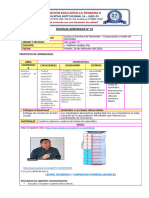 SESIÓN DE APRENDIZAJE #32 Lectura y Escritura de Decimales Comparacion y Orden de Decimales.