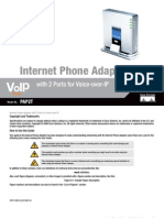 Internet Phone Adapter: With 2 Ports For Voice-over-IP