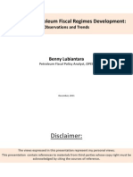 Worldwide Petroleum Fiscal Regimes Development: Observations and Trends