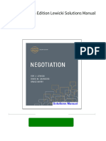 [FREE PDF sample] Negotiation 7th Edition Lewicki Solutions Manual ebooks