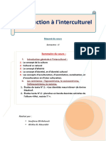 Résumé de Introduction à l'intercultutel S2