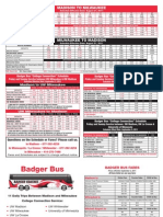 Badger Bus Schedule