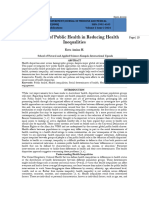 The Role of Public Health in Reducing Health Page | 10 Inequalities (www.kiu.ac.ug)