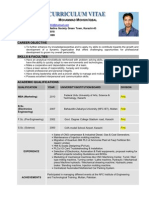 Mohsin Iqbal CV