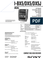 Sony HCD bx5 dx5 dx5j ET