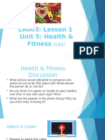 Unit 5 LS Health Fitness Weekly