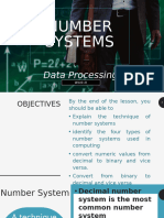 Data Processing - NUMBER SYSTEMS