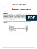 Propeller Shaft Installation Instructions de Waalbv - ENG