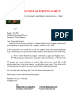 Solicitation Letter