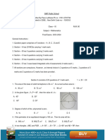 GMT Public School Paper 44 Maths