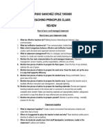 Teaching Principles Class Review - SSC