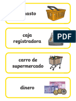 Tarjetas de Vocabulario Supermercado