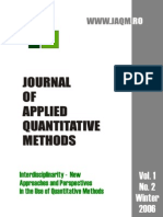 Journal OF Applied Quantitative Methods