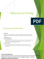 Revenue & Pricing