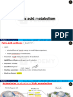 L6 Fatty Acid Metaboilsm