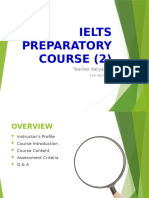 IELTS PREP COURSE 2 - Orientation