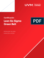 Lean Six Sigma Green Be T: Certificación