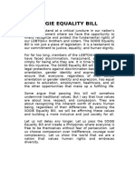 Sogie Equality Bill