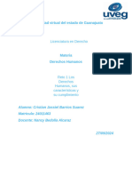 Los Derechos Humanos, Sus Características y Su Cumplimiento