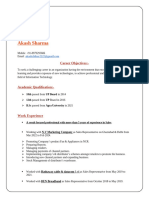 Updted Resume of Akash Sharma